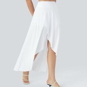 HALARA Women's High Low Skirt - Pure White